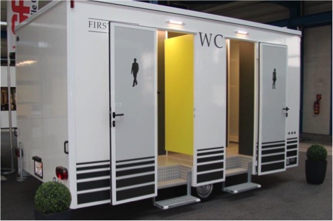 Toilettenanhänger Mieten